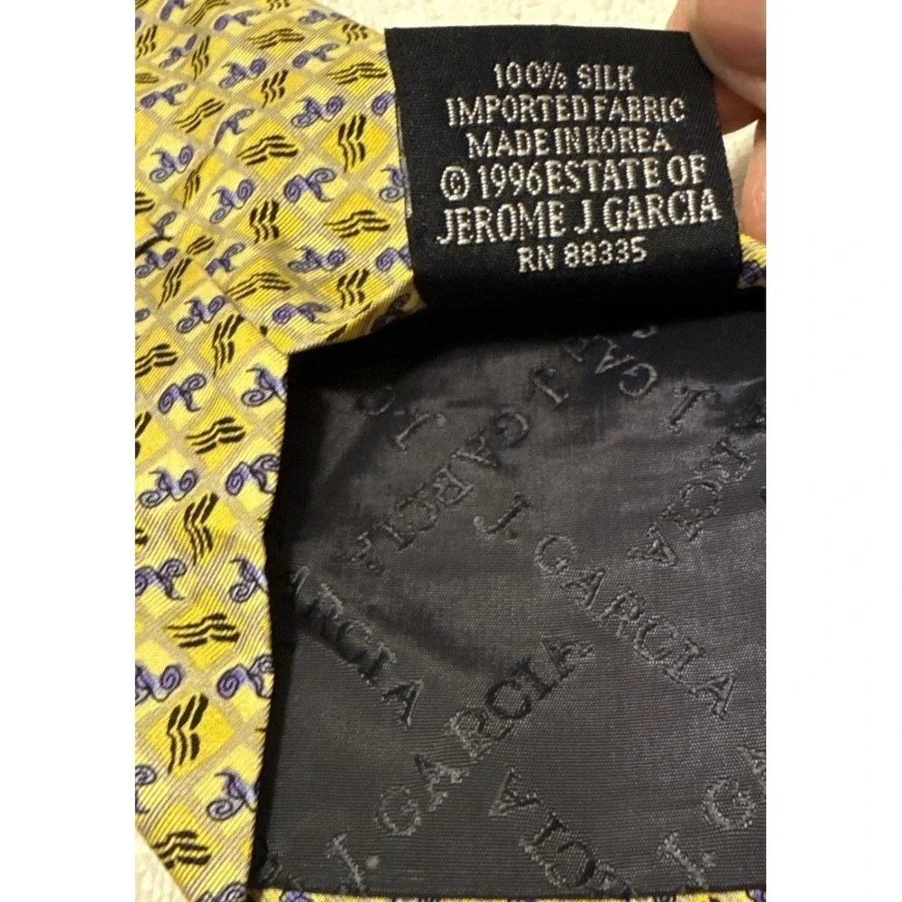 J‎ Garcia Banyan Trees II 14 100% Silk Imported Fabric Yellow/ Blue